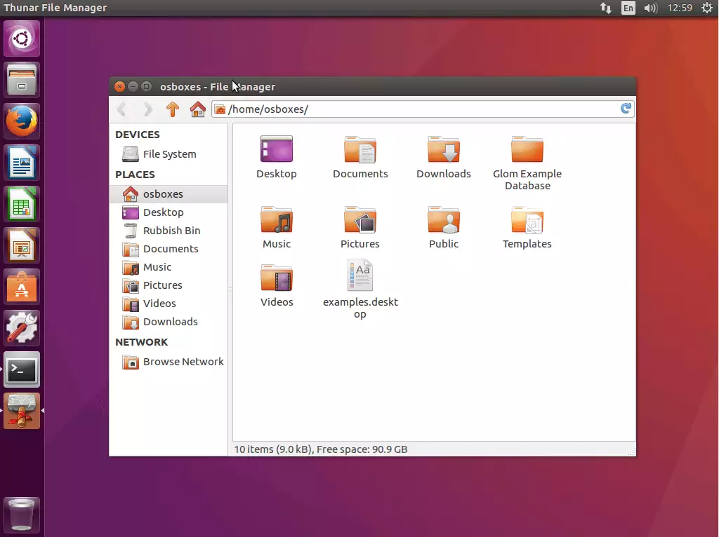 Thunar file Manager