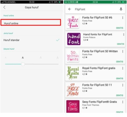 Aplikasi Flipfont