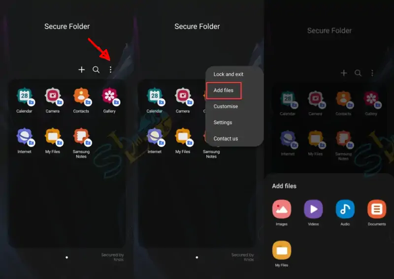 Menambahkan File ke Secure Folder